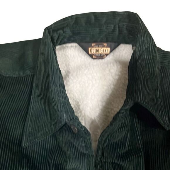 Guide Gear Men’s XL Hunter Green Corduroy and Inside White Fleece Warm Barn Jack - Picture 6 of 10